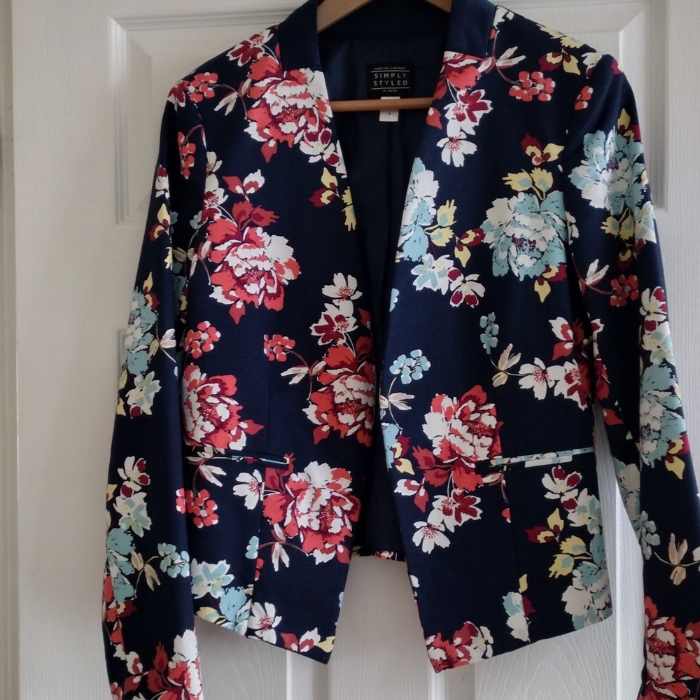 SIMPLY STYLED Multicolor Floral Women's Blazer